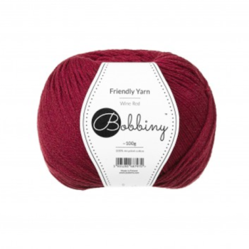 Friendly Yarn - Wine Red - Bobbiny